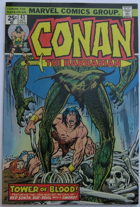 Conan the Barbarian #43 (Oct 1974, Marvel), FN condition (6.0)