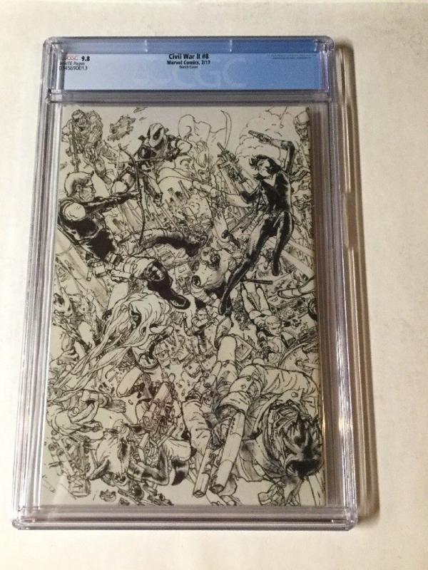 Civil War II (2) 0 1 2 3 4 5 6 7 8 Connecting Kim Sketch Vigin Variant Cgc 9.8