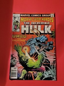 1977 Marvel Super-Heroes Incredible Hulk 64 110 Bronze Reprint KaZar Umbu VF+