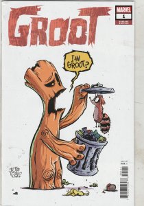Groot  #1 Young Cover (2023) High-Grade White Variant! VF/NM Wow!
