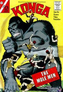 Konga #10 FN ; Charlton | January 1963 Gorilla vs The Mole Men