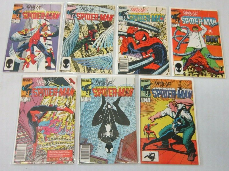 Web of Spider-Man comic lot from:#2-9 7 difference 6.0 FN (1985)