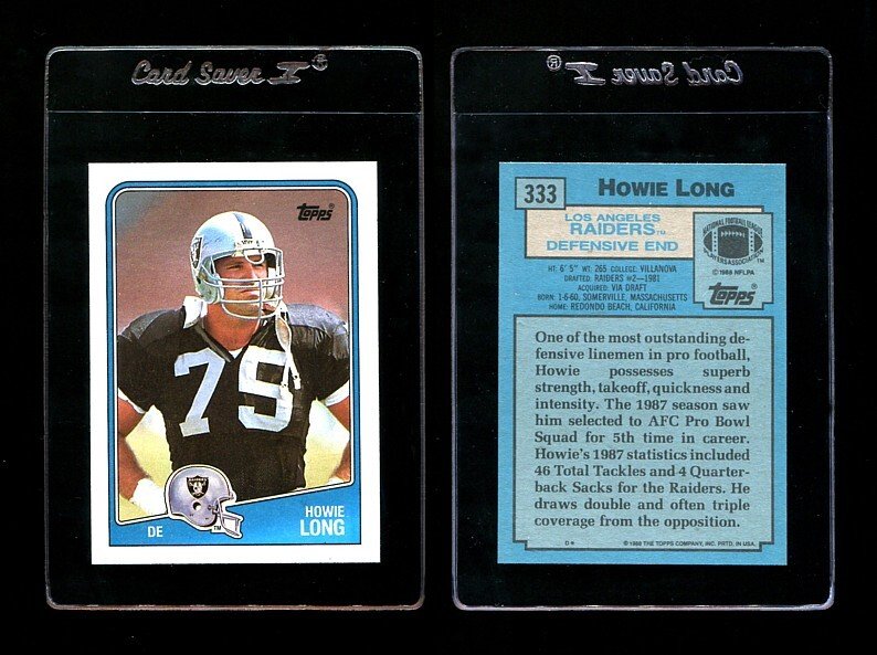 1988 Topps Howie Long #333  MINT