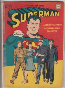 Superman #29 (Jul-44) VG Affordable-Grade Superman