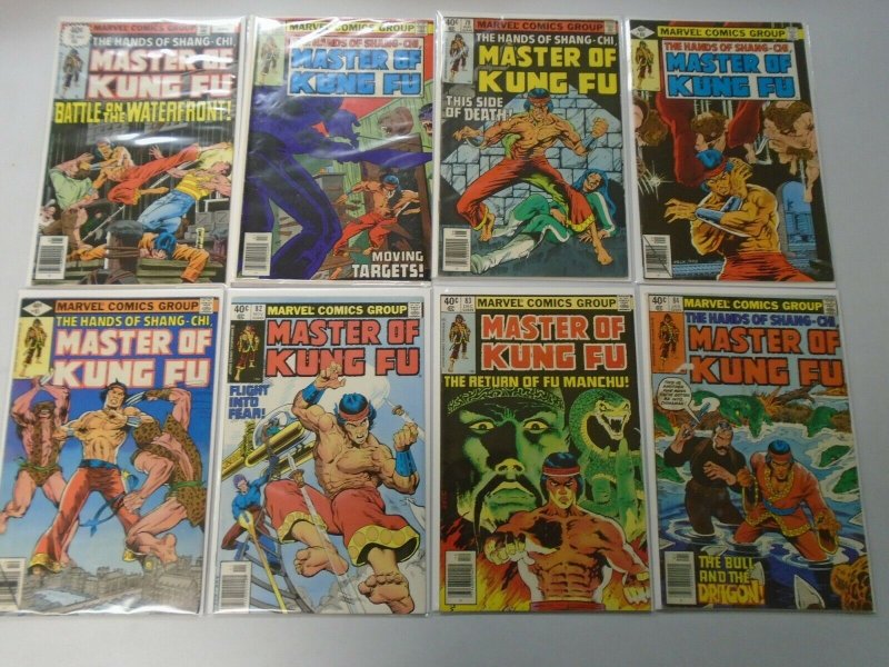 Master of Kung Fu lot 15 different from #76-91 avg 6.0 FN (1979-80)