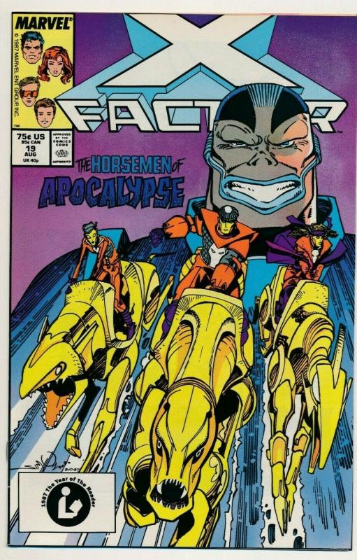 Marvel Comics X-FACTOR #19, 2nd App Apocalypse ~ 1987 VF/NM (PF485) 