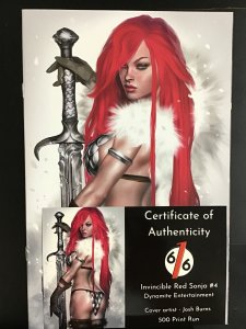 Invincible Red Sonja #4, Only 500 print run!