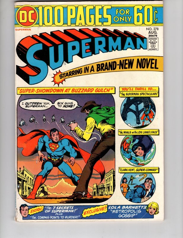 Superman #278  - 100PAGE GIANT BRONZE AGE DC