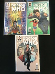 DR WHO #3x2, 7 3PC LOT (FN/VF) 9TH & 10TH DOCTORS!! 2015-16