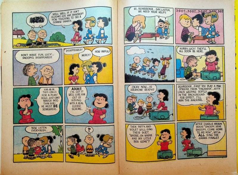 Nancy & Sluggo 181 Dell Comics 1961 Charlie Brown Peanuts Iron Board