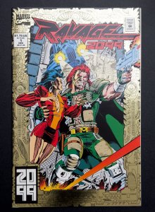 Ravage 2099 #1 (1992) [Foil Cvr] KEY - 1st App - VF