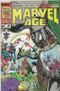 Marvel Age #30 ORIGINAL Vintage 1985 Marvel Comics
