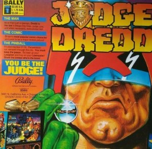 Judge Dredd Pinball FLYER Comic Book Edition Original 1993 Multi Page Super Hero 