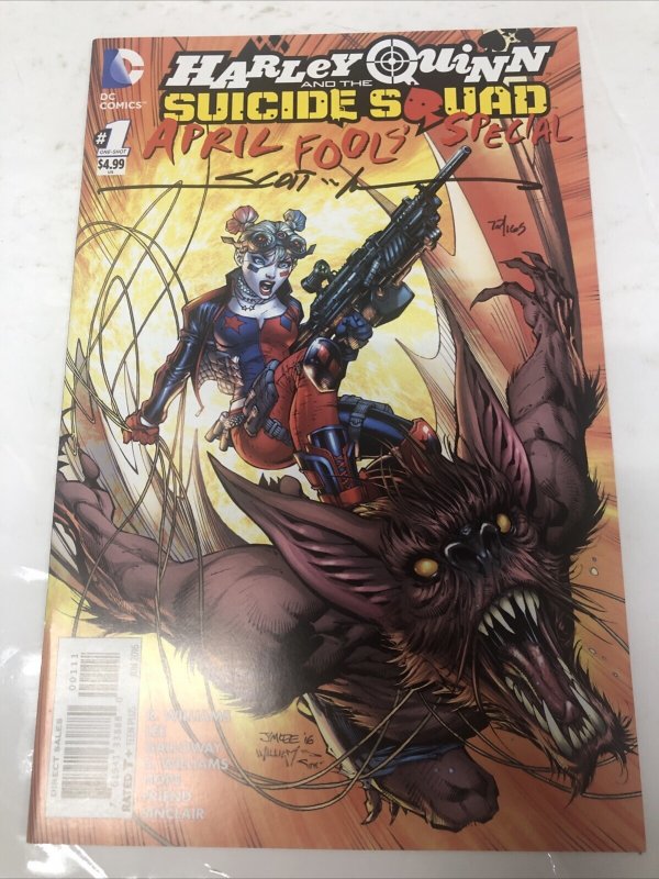 Harley Quinn And The Suicide Squad (2016) # 1 (VF/NM) Signed Scott Williams •COA