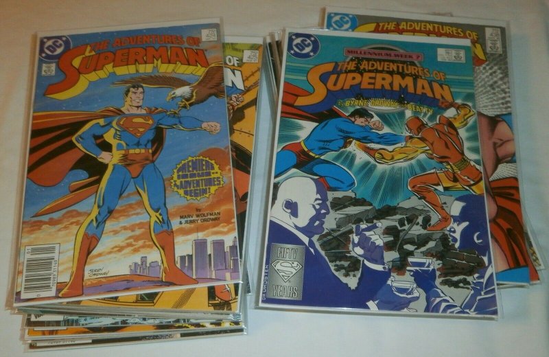 Adventures of Superman #424-451 100% complete Wolfman/Ordway/Byrne set of 29