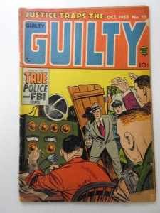 Justice Traps the Guilty #55 (1953) True FBI Cases! Solid Fair Condition!