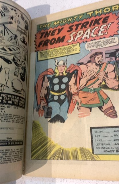 Thor #131 (1966) 1st app regellians/Hurcules