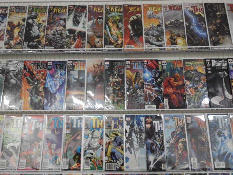 Huge Lot 130+ Comics W/ Thor, Moon Knight, Hulk, +More! Avg VF Condition!