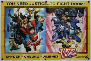 Justice League Justice to Fight Doom! Folded Promo Poster [P44] (36 x 24)