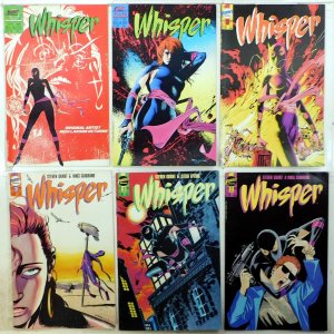 Whisper Lot of 6 #12, 14, 20, 28, 30, 32 1988 First Comics 1st Print Comic Books