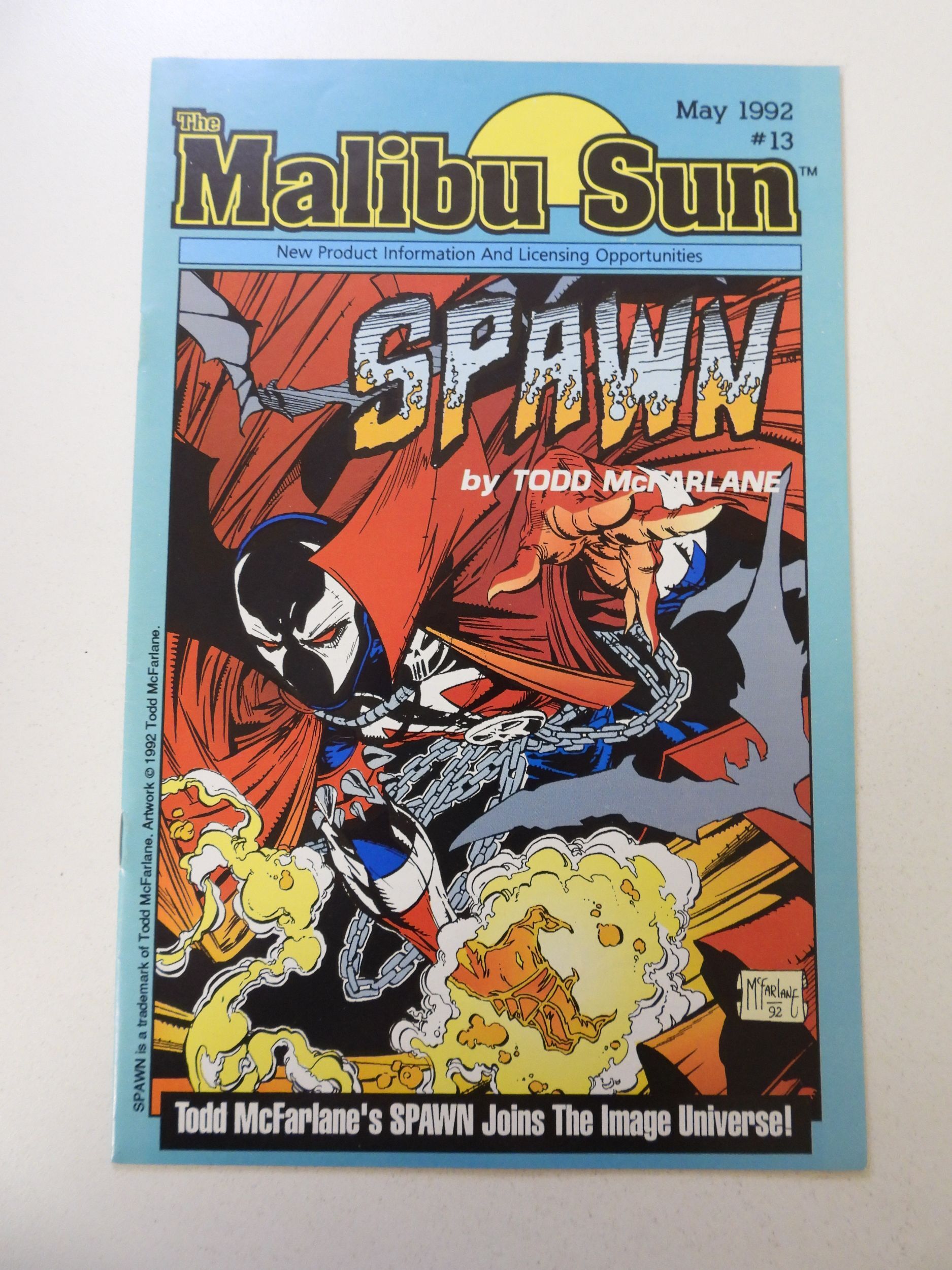 The Malibu Sun #13 (1992) 1st Appearance of Spawn VF- condition