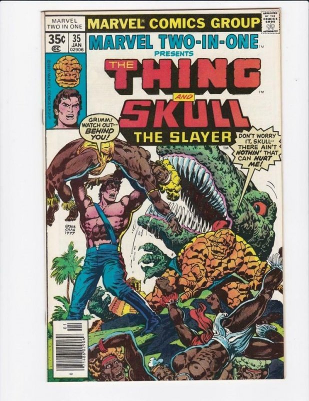 MARVEL TWO-IN-ONE #35, VF, The Thing, Skull, 1974 1978  more in store