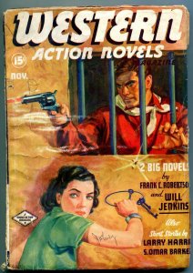 Western Action Novels Pulp November 1936- Frank Robertson VG