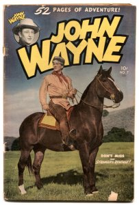 John Wayne Adventure #7  1950 - St. John  -G - Comic Book