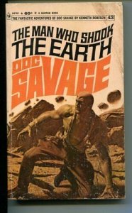 DOC SAVAGE-THE MAN WHO SHOOK THE EARTH-#43-ROBESON-G-BAMA COVER G 