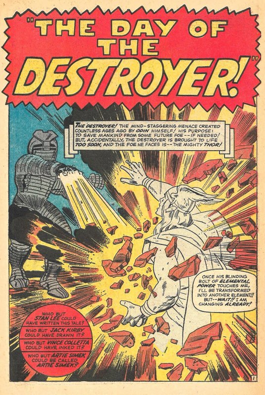 JOURNEY INTO MYSTERY #119 (Aug1965) 6.0 FN  Jack Kirby! 2nd appearnce DESTROYER!