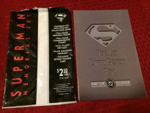 Superman #75 SIGNED Collector's Edition DC Comic: Death of Superman Memorial Set