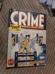 Crime Does Not Pay #47 Golden Age 1946 Pre-code Violence Electric Chair Cover