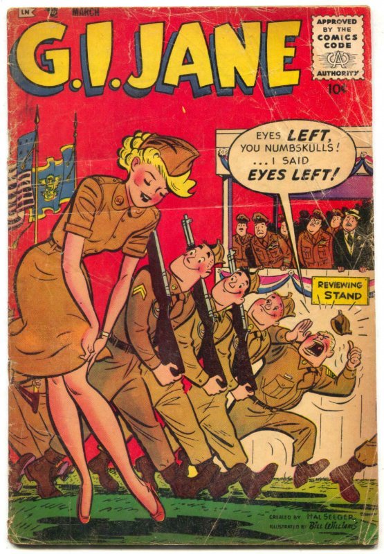 G.I. Jane #11 1954- LAST ISSUE- Rare spicy good girl art humor comic