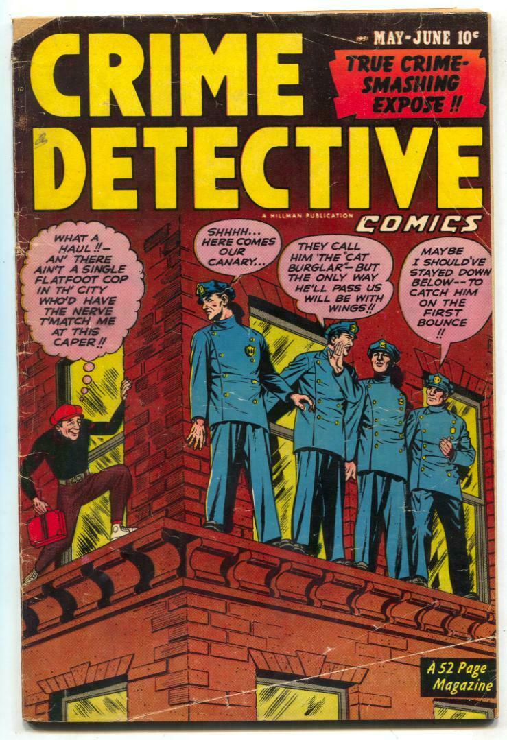 Crime Detective Vol. 2 8 1951 Golden Age comic VG Comic Books