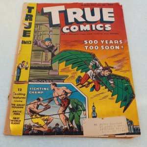 True Comics # 58 1947 Golden Age Harry Houdini Story historical biographical