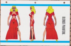 Official Handbook of the Marvel Universe Sheet- Blonde Phantom