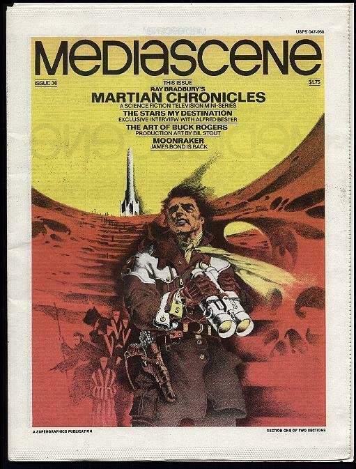 STERANKO MEDIASCENE 36 1979 Martian Chronicles, Bester