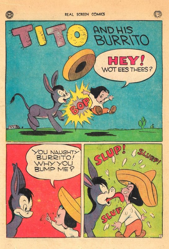 REAL SCREEN COMICS #5 (1946) 5.0VG/FN  Fox & Crow,Flippity & Flop,Tito & Burrito