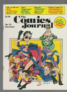 1979 COMICS JOURNAL Magazine #52 FVF 7.0 Plastic Man / Batman Movie