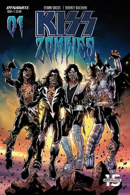 KISS ZOMBIES (2019 DYNAMITE) #1 VARIANT CVR C BUCHEMI PRESALE-11/06