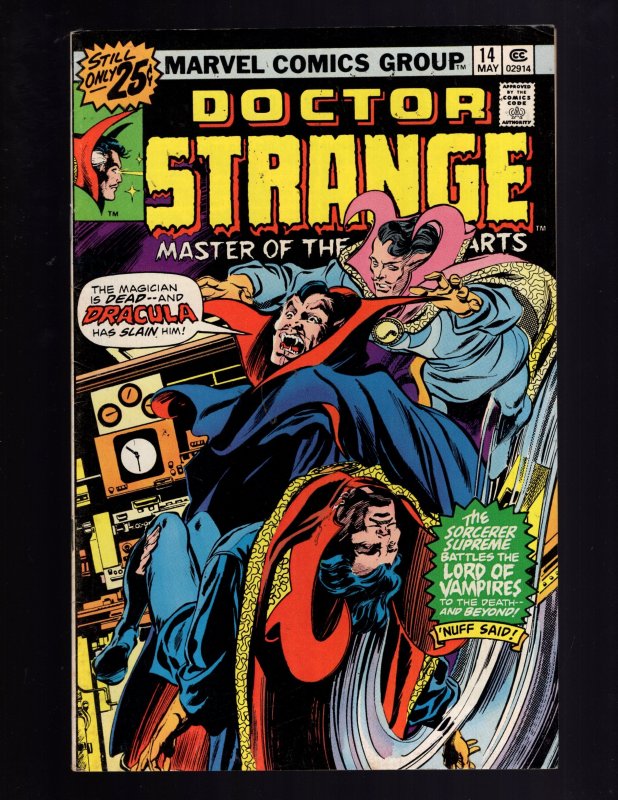 Doctor Strange #14 (1976) DRACULA Appearance !!!  / ID#228