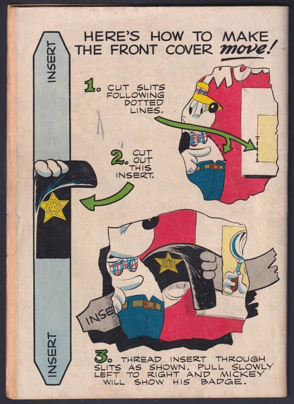 Mickey Mouse Four Color 296 (1950) VG 4.0 Golden Age Dell Comics