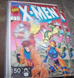 X Men comic  # 1 (Oct 1991, Marvel)  gambit, rogue psylocke colossus cover