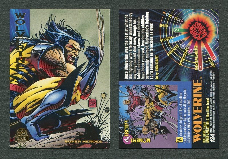 1994 Fleer Marvel Universe  Wolverine #124  NM-MT+