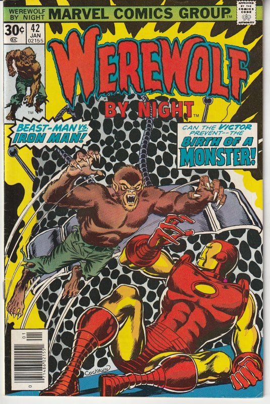 Werewolf By Night # 42   IRON MAN !!!!!