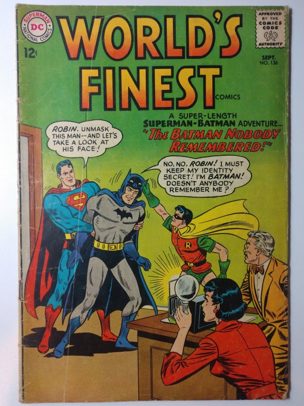 World's Finest Comics #136 (3.5, 1963)