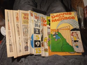 Dennis The Menace 10 Issue Silver Bronze Age Comics Lot Run Set Collection