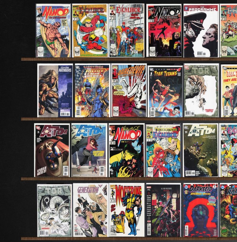 Huge Lot 140+ Comics with New Avengers, Excalibur & More!
