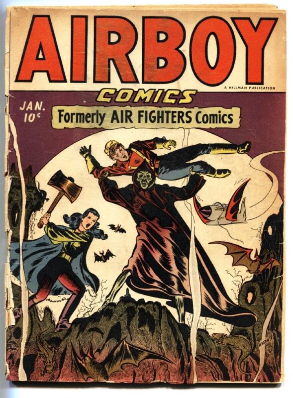 Airboy Vol 2 #12 1946-Hillman-Horror cover-Bondage-comic book