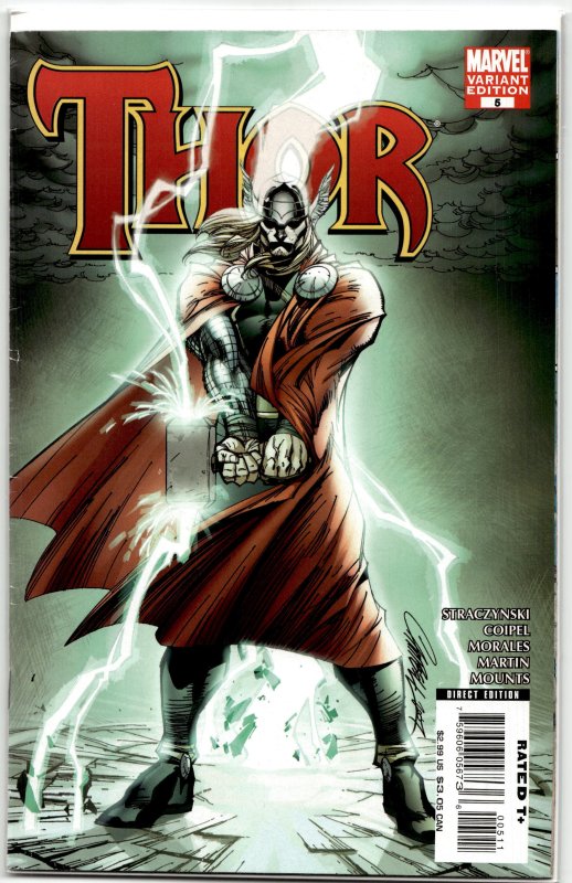 Thor #5 Variant Cover (2008) Thor